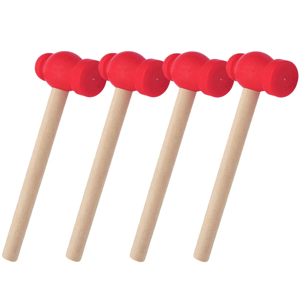 Fake Mallet Toy Small Wooden Pounding Hammers Educational Baby Toys Hitting