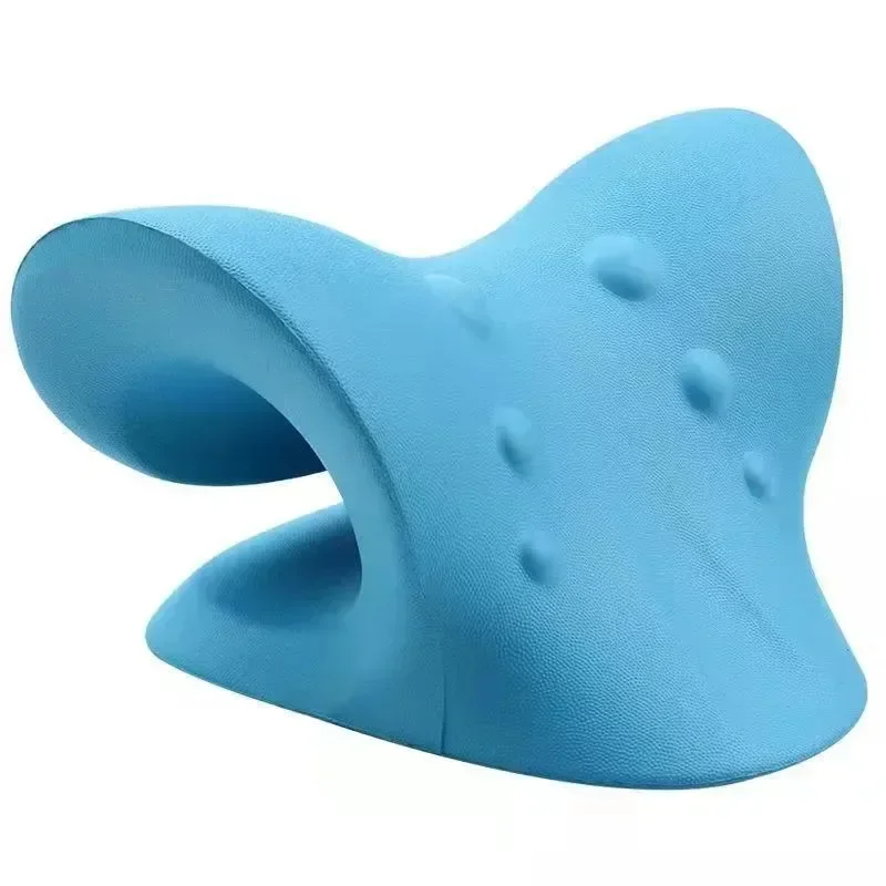 Neck Shoulder Stretcher Relaxer Massage Pillow Cervical Chiropractic Traction Device for Pain Relief Cervical Spine Alignment