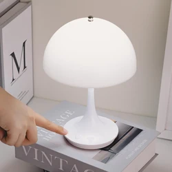 LED Table Lamp Touch Sensor Rechargeable Desktop Night Light Wireless Reading Lamp for Restaurant Hotel Bar Bedroom Decor Light