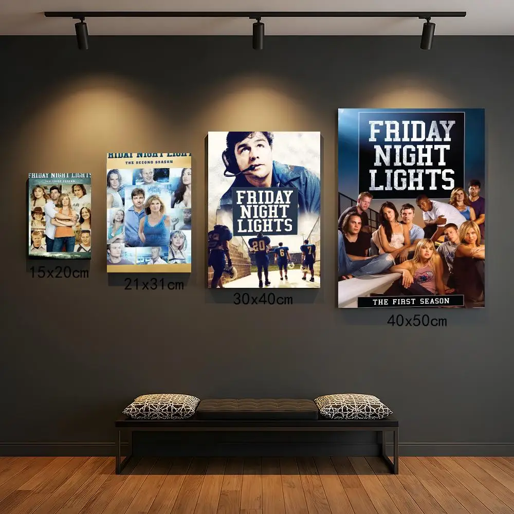 tv series F-Friday Night Lights-S Poster Self Adhesive Wall Decor for Modern Home Cafe Office and Bar