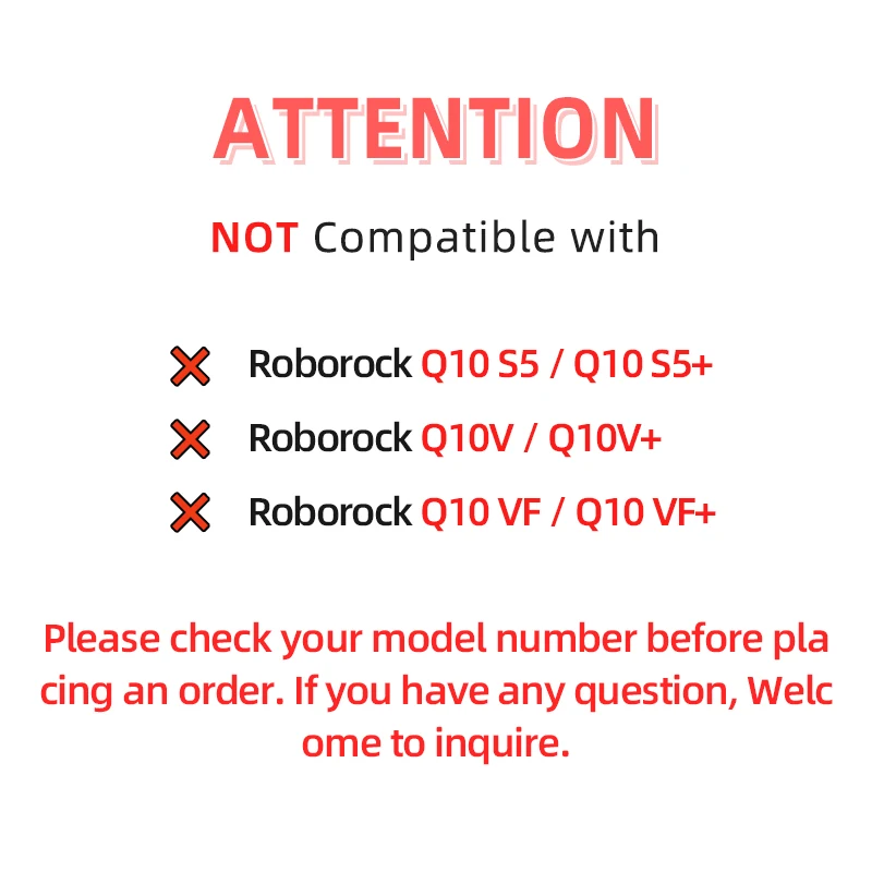 متوافق مع Roborock Q10 PF / Q10 PF+ / Q10P / Q10P+ / Q10 X5 / Q10 X5+ / Q8+ / Q8 Max Pro / Q8 Max Pro+ ملحقات