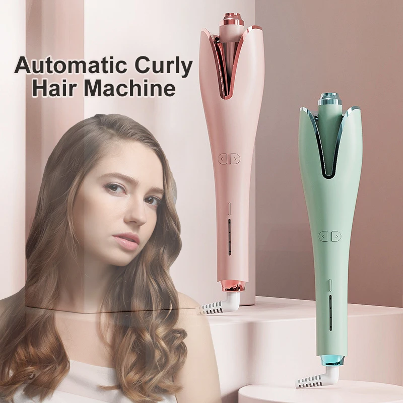 

Automatic Ceramic Rotating Curler Professional LCD Curling Iron Curl Hair Curler for All Hair Type Hair Salon Curler Machine