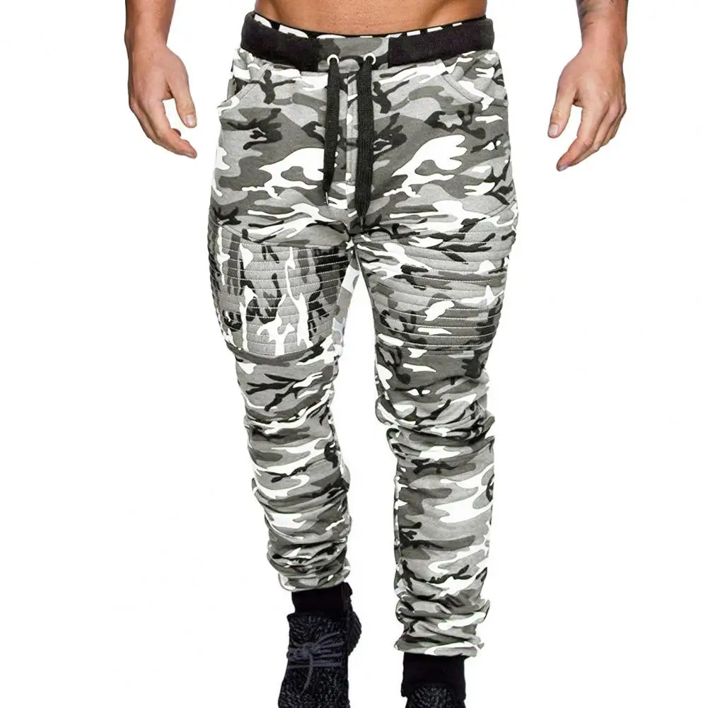 

Camouflage Man Sweatpants Elastic Waist Drawstring Joggers Cargo Pants Men Harem Pants Young Style Men Sweatpants Sports Pants