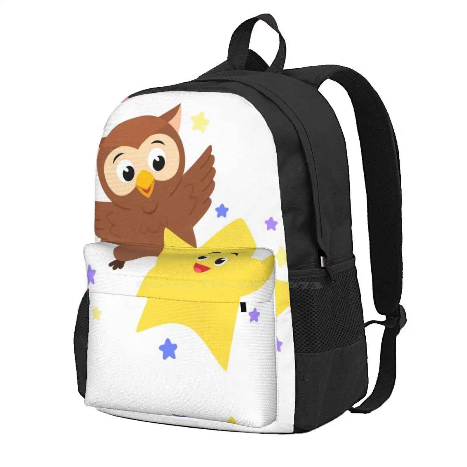 

Twinkle Twinkle: Owl & Star Hot Sale Schoolbag Backpack Fashion Bags Twinkle Twinkle Little Star Star And Owl Super Simple