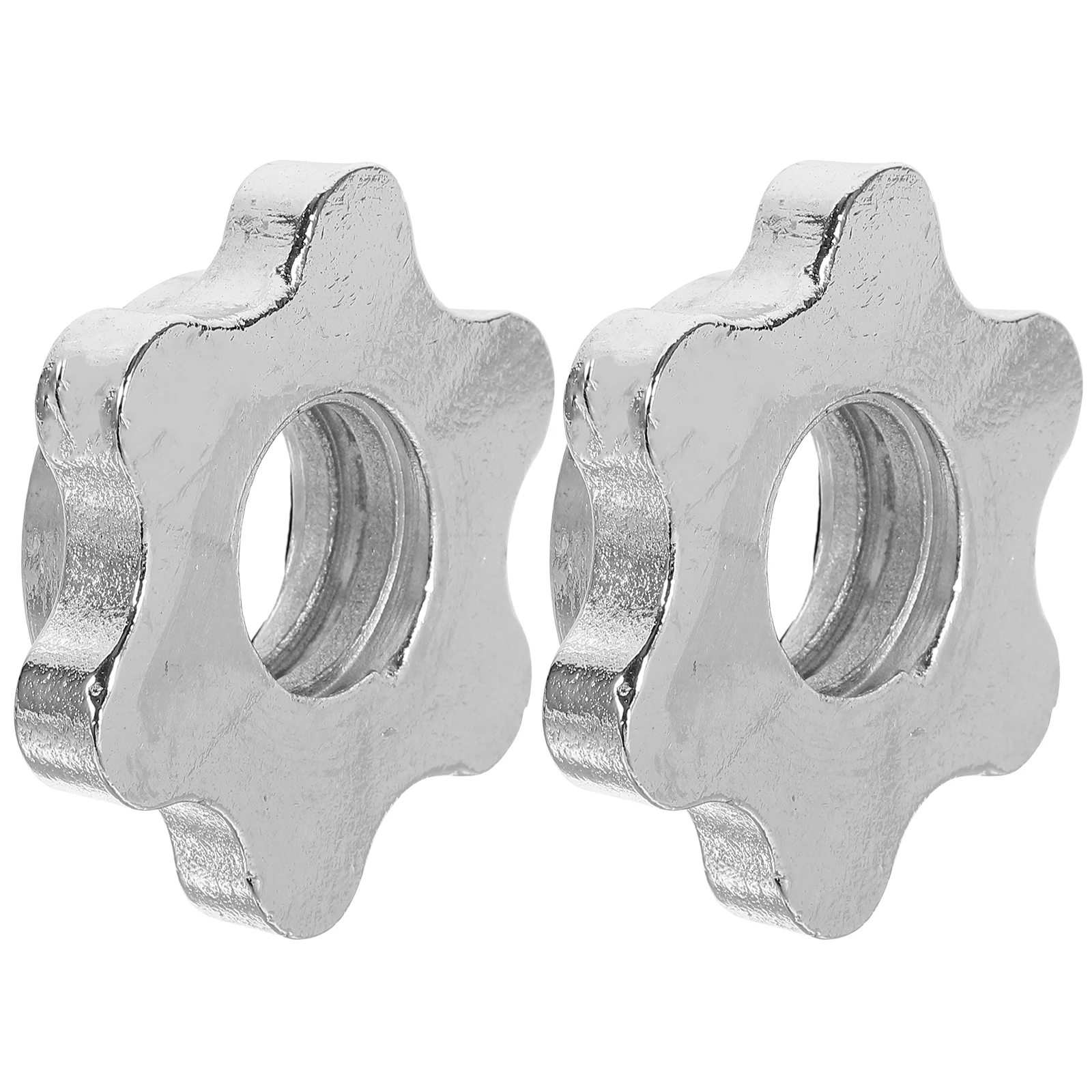 

2pcs Dumbell Nut Sturdy Tool Multiple Jobs Secure Chest Arm Exercises Collars Material Weight