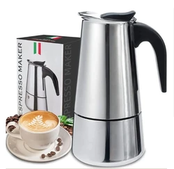 2/4/6/9 Cup Mocha Pot Coffee Machine Espresso Cup Electric Coffee Machine Latte Percolator Stove Mocha Coffee Machine