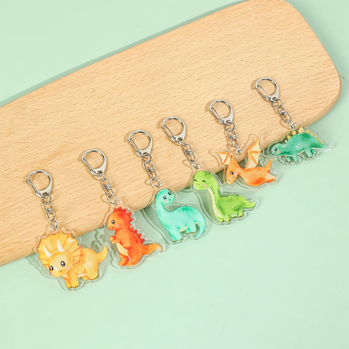 Dinosaur Party Keychains Safari Dino Birthday Party Decoration Kids Gifts Baby Shower Jungle Wild One 1st Birthday Supplies