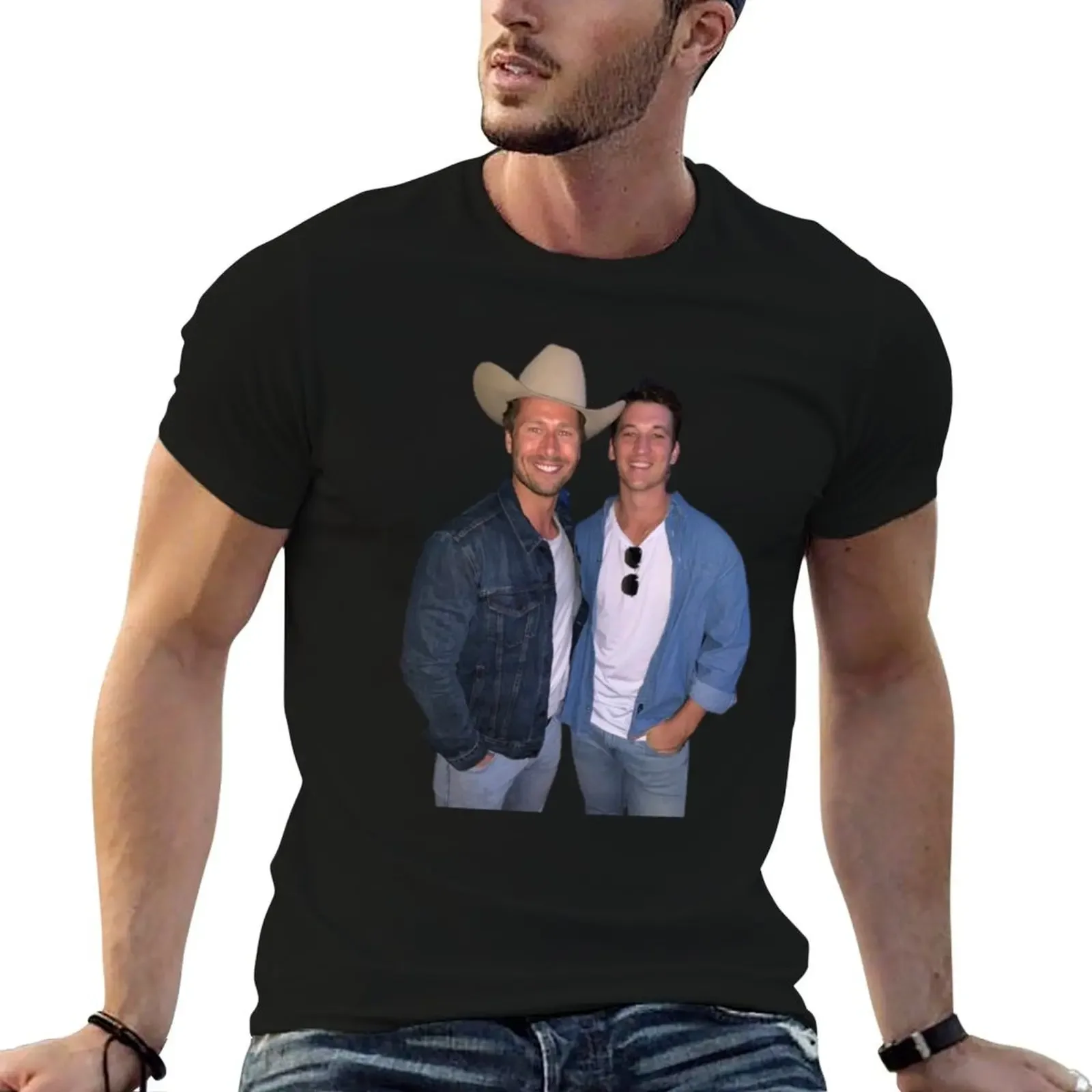 

Glen Powell & Miles Teller T-Shirt customs customs design your own mens t shirts
