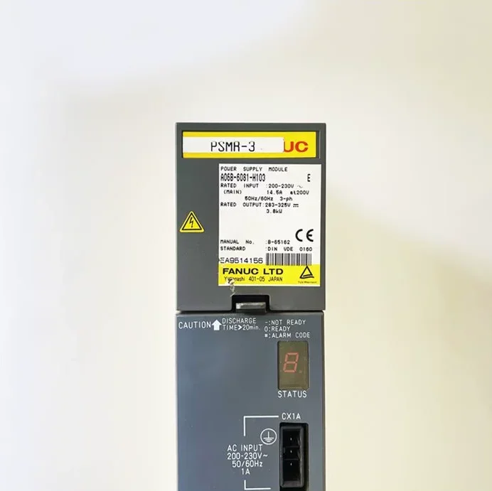 Imagem -04 - Usado Fanuc Servo Amplificador Drive para Cnc System Machine A06b6081-h103