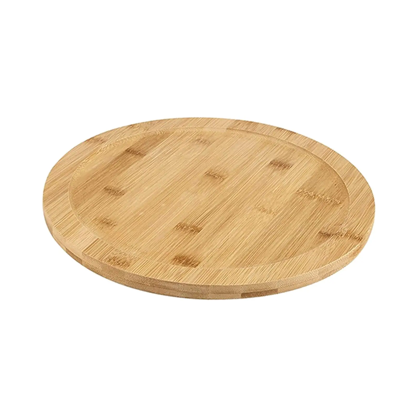 Wooden Turntable Swivel Plate Cake Stand Serving Plate Rotating Wooden Tray for Pantry Kitchen Cabinet Home Dining Table