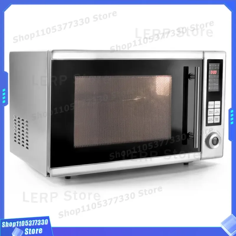 1000W Digital Microwave Oven 30L Stainless Steel Door Countertop Heating Appliance Fast Cooking Kitchen Home Use 30L Capacity