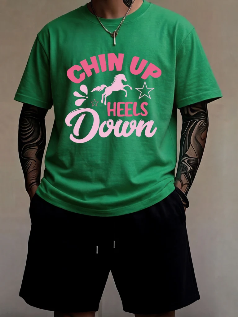 

Horse Feet Facing Downwards Printed Mens Stretch Summer Jogging Short Pants Suit Loose New Sportswear Cotton Daily Simple Short