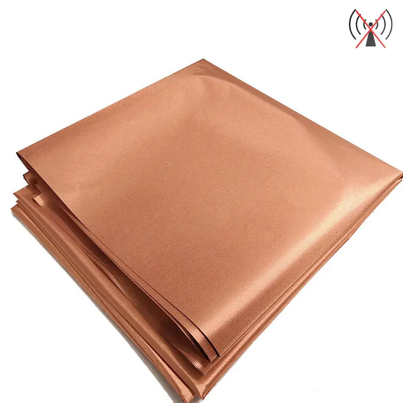 1/2/5m Pure Copper Fabric Anti-radiation EMF/EMI Protection Material Blocking RFID/RF Shields Wifi Phone Signal Conductive Cloth