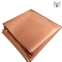 1/2/5m Pure Copper Fabric Anti-radiation EMF/EMI Protection Material Blocking RFID/RF Shields Wifi Phone Signal Conductive Cloth