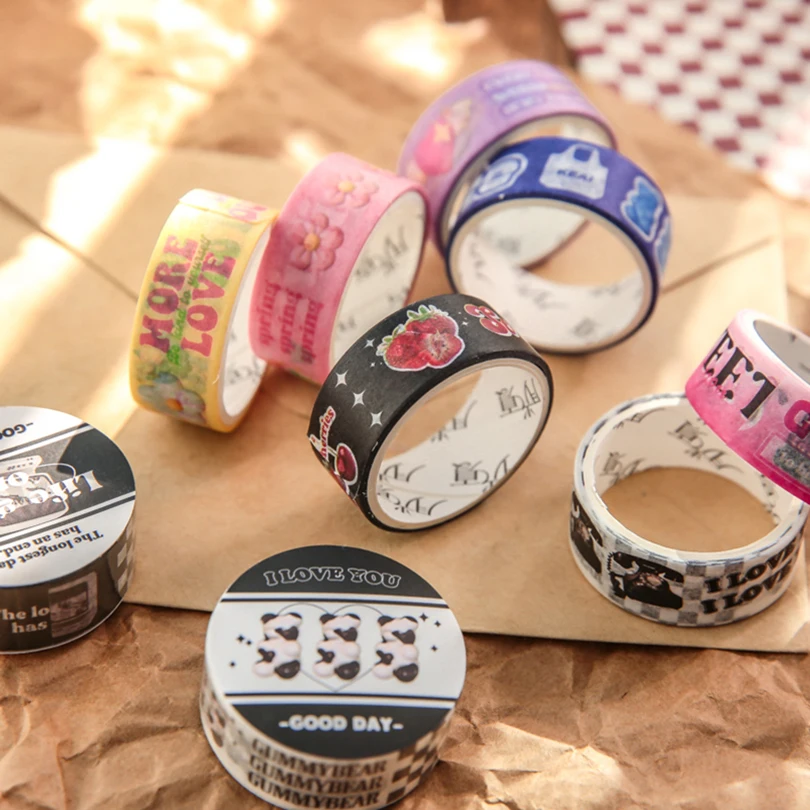 Parole Washi Tape cancelleria coreana diario carino nastro adesivo decorativo scenario Journal forniture nastro adesivo adesivi Washitape