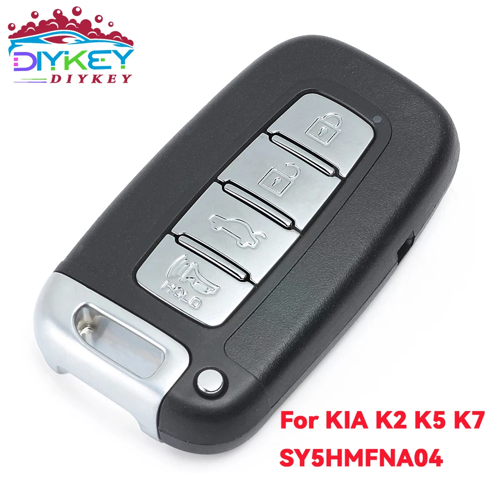 DIYKEY 433MHz ID46 Chip 4 Buttons For KIA K2 K5 K7 Rio Optima Soul Sportage Sorento Remote Car Key Smart Fob SY5HMFNA04