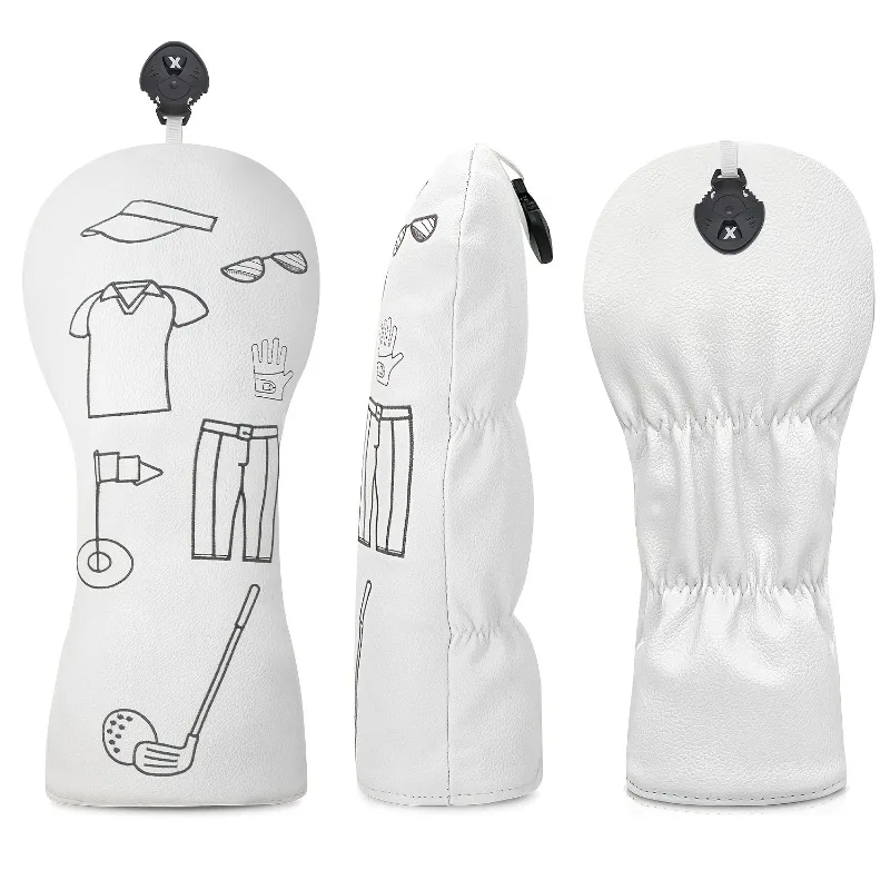 أغطية رأس نادي الجولف للحماية والأناقة غطاء رأس الجولف 1 خشب 3/5 غطاء خشب UT غطاء حماية