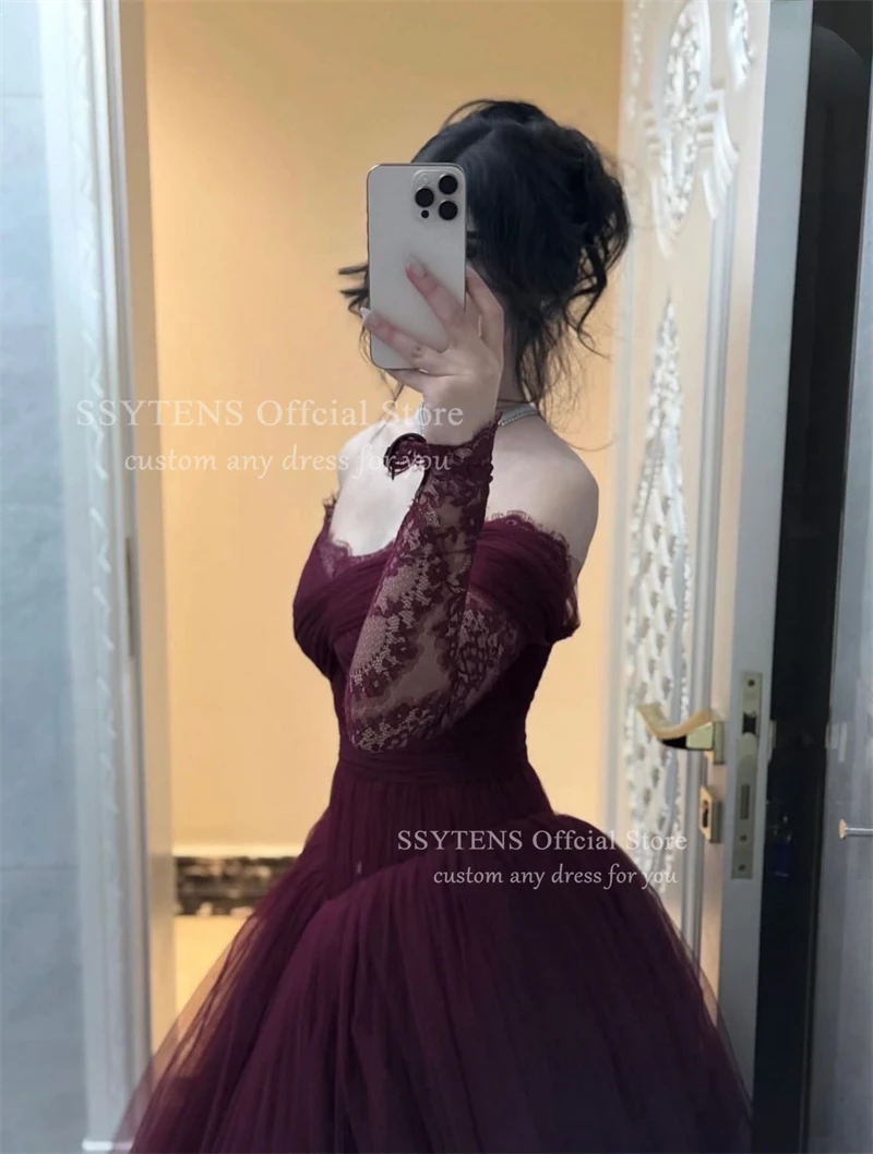 burgundy long sleeve homecoming dress hoco dress with long sleeves Cheap Burgundy Beaded Homecoming Dress, Long Sleeves Short Prom Dress Simidress-parroquiadesanalbertomagno.com