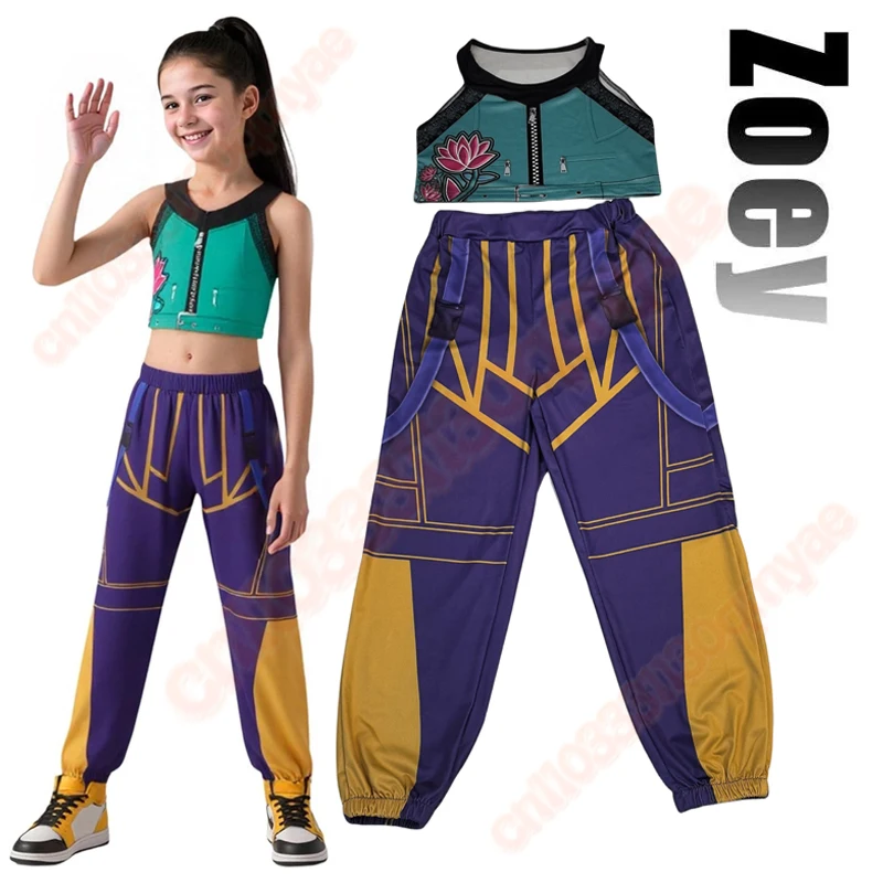 2025 어린이 조이 미라 루미 3D 프린트 코스프레 의상 할로윈 카니발 K팝 헌터 걸 그룹 아이돌 롤플레잉 드레스업 의상