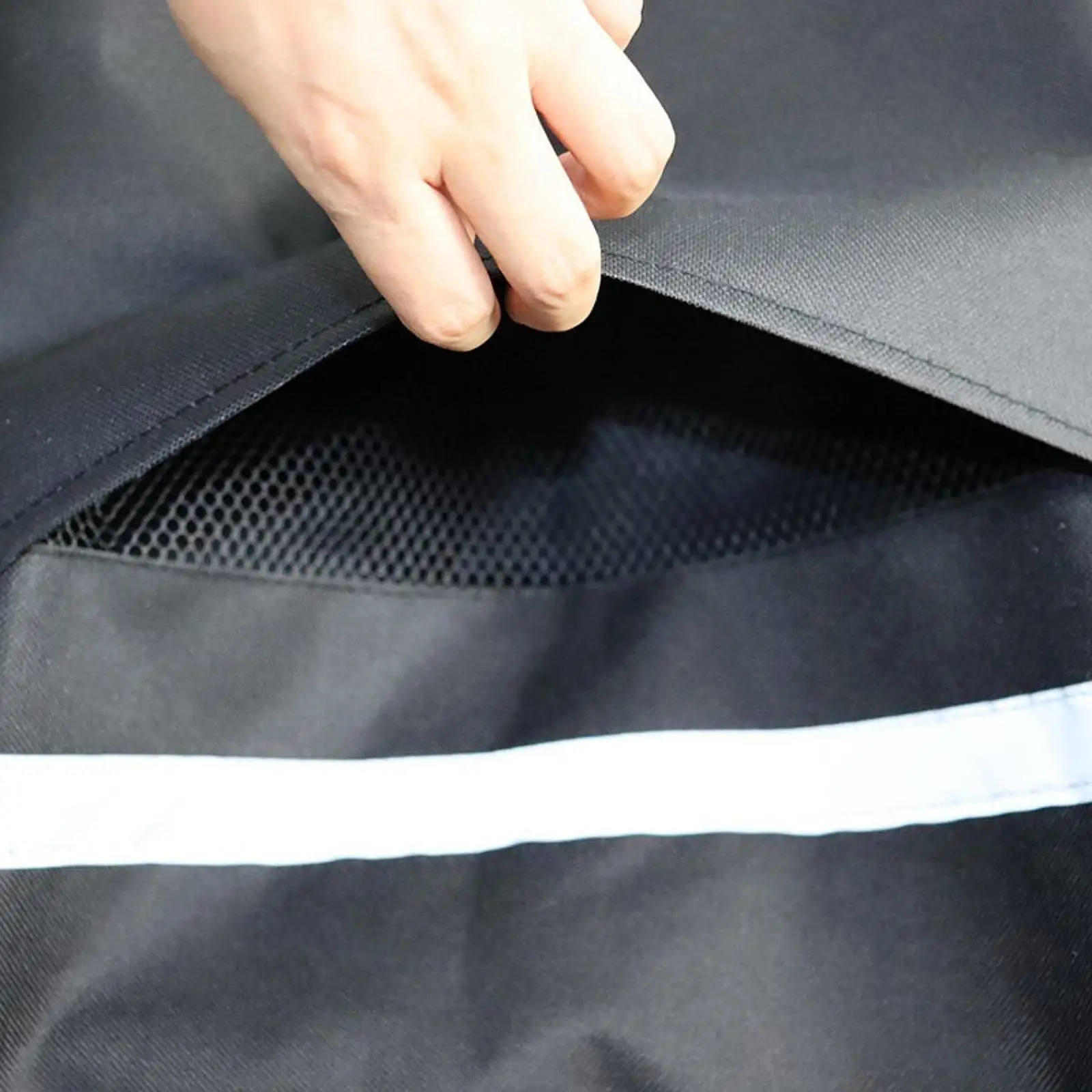 BBQ Grill Cover Sturdy Convenient Waterproof Smoker Cover for Garden Outside