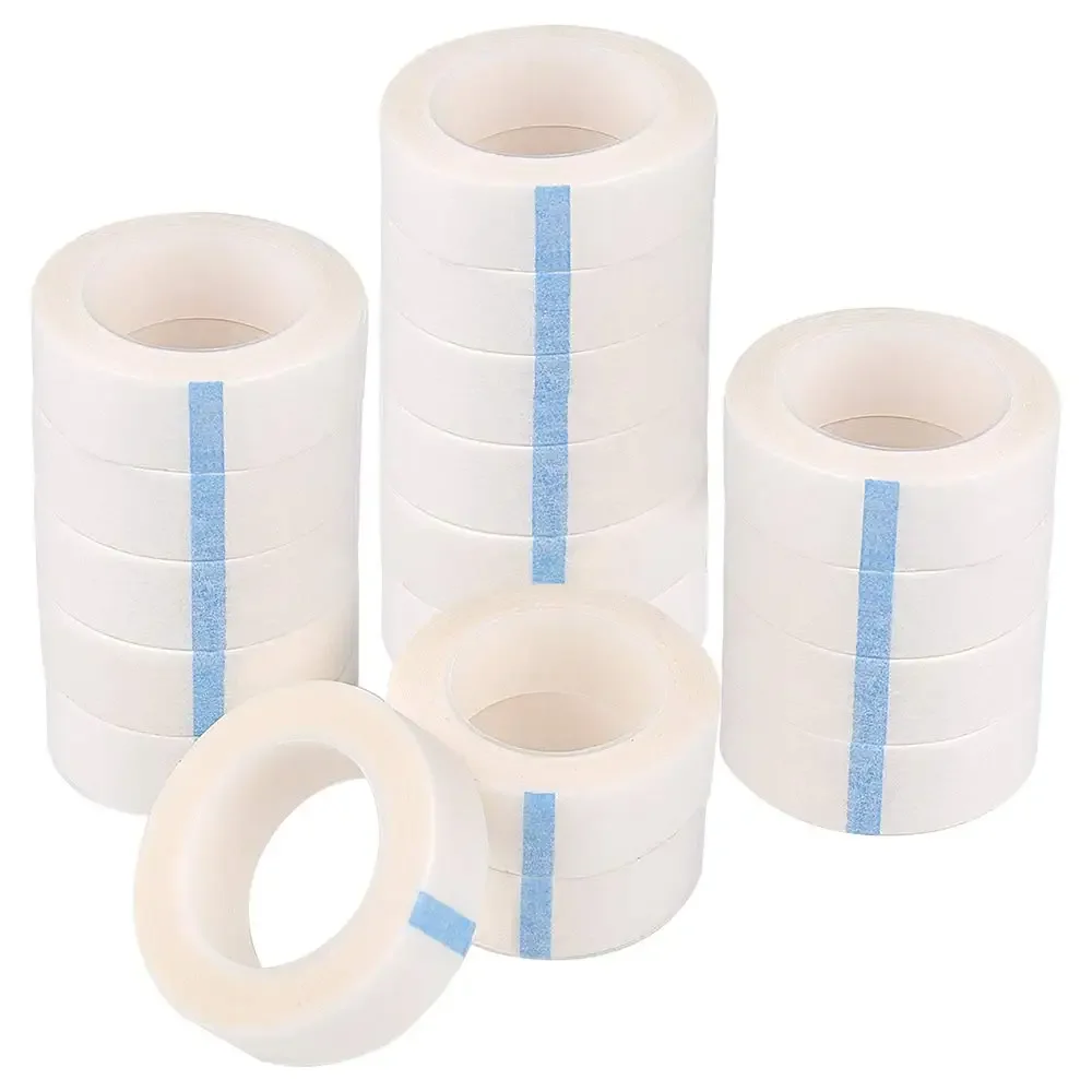 Cintas de papel médicas transpirables, extensión de pestañas, pelusa, cinta blanca, Parche de pestañas postizas, pegatina para párpados, 3/5 Uds.