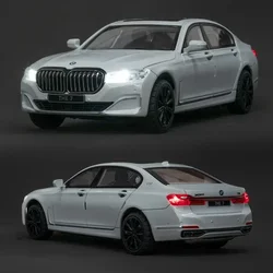 1:24 BMW THE 7 760LI High Simulation Diecast Metal Alloy Model car Sound Light Pull Back Collection Kids Toy Gifts