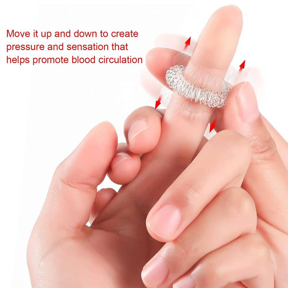 30PCS Edelstahl Finger Massage Ring Akupunktur Ring Hand Finger Massage Garten Hausarbeit Handgemachte Musical Instruments