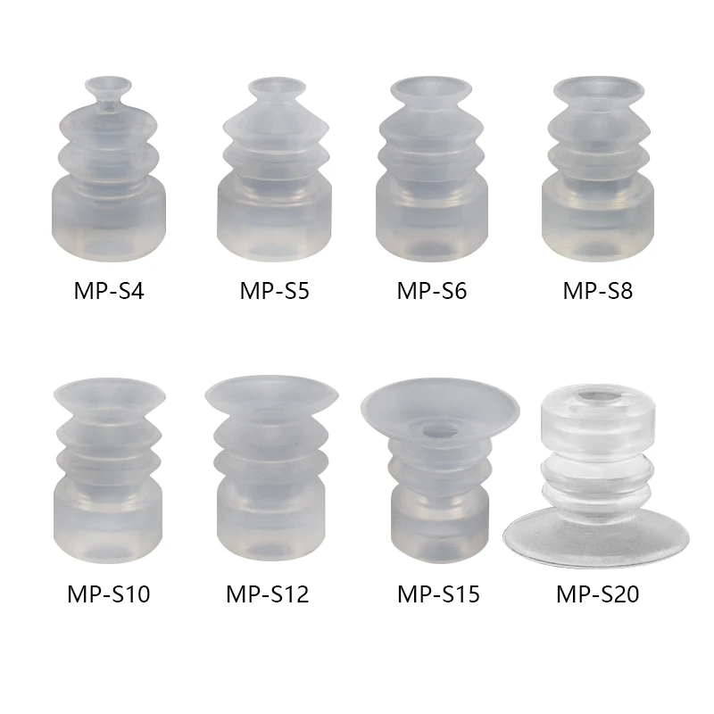 

10pcs/lot Robotic Vacuum Suction Cup Three Layers Silicone MP-S4 MP-S6 MP-S8 MP-S10 MP-S12 MP-S15 MP-S20