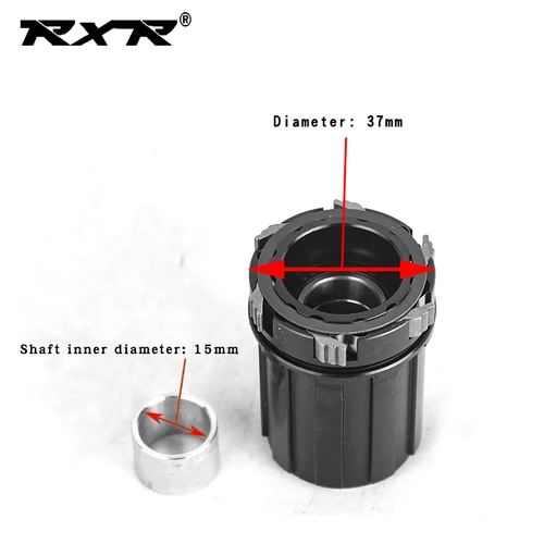 Imagen 2 del producto RXR-buje de bicicleta Original, 6 cadenas, piezas de buje libre, rodamiento de bicicleta de montaña, reemplazo de pie de columna de bicicleta, cuerpo de casete/baja libre 7-11S