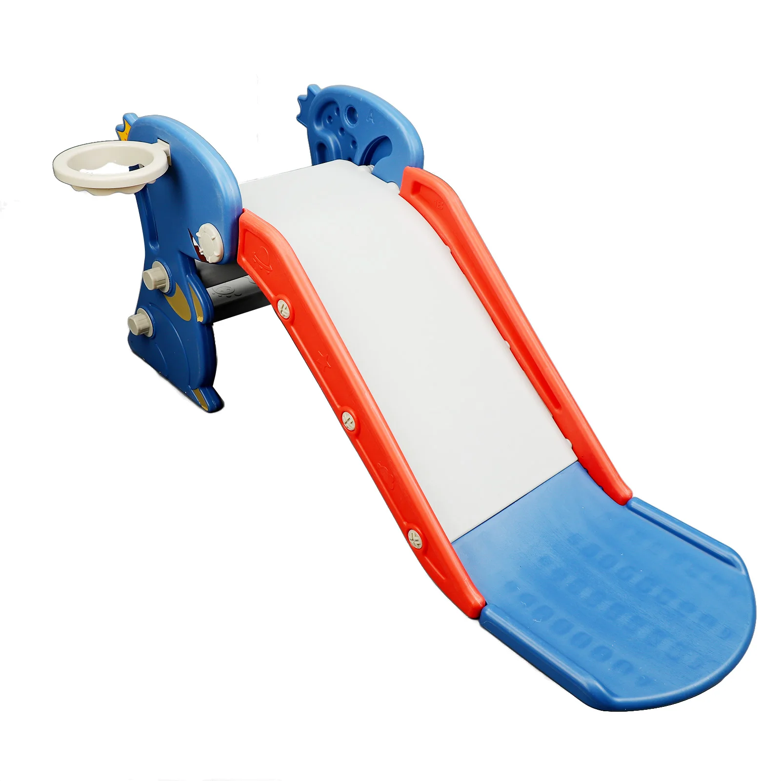 Brinquedos infantis destacáveis slide dinossauro brinquedo doméstico combinação esportes ao ar livre slide brinquedos para crianças com cesta de basquete