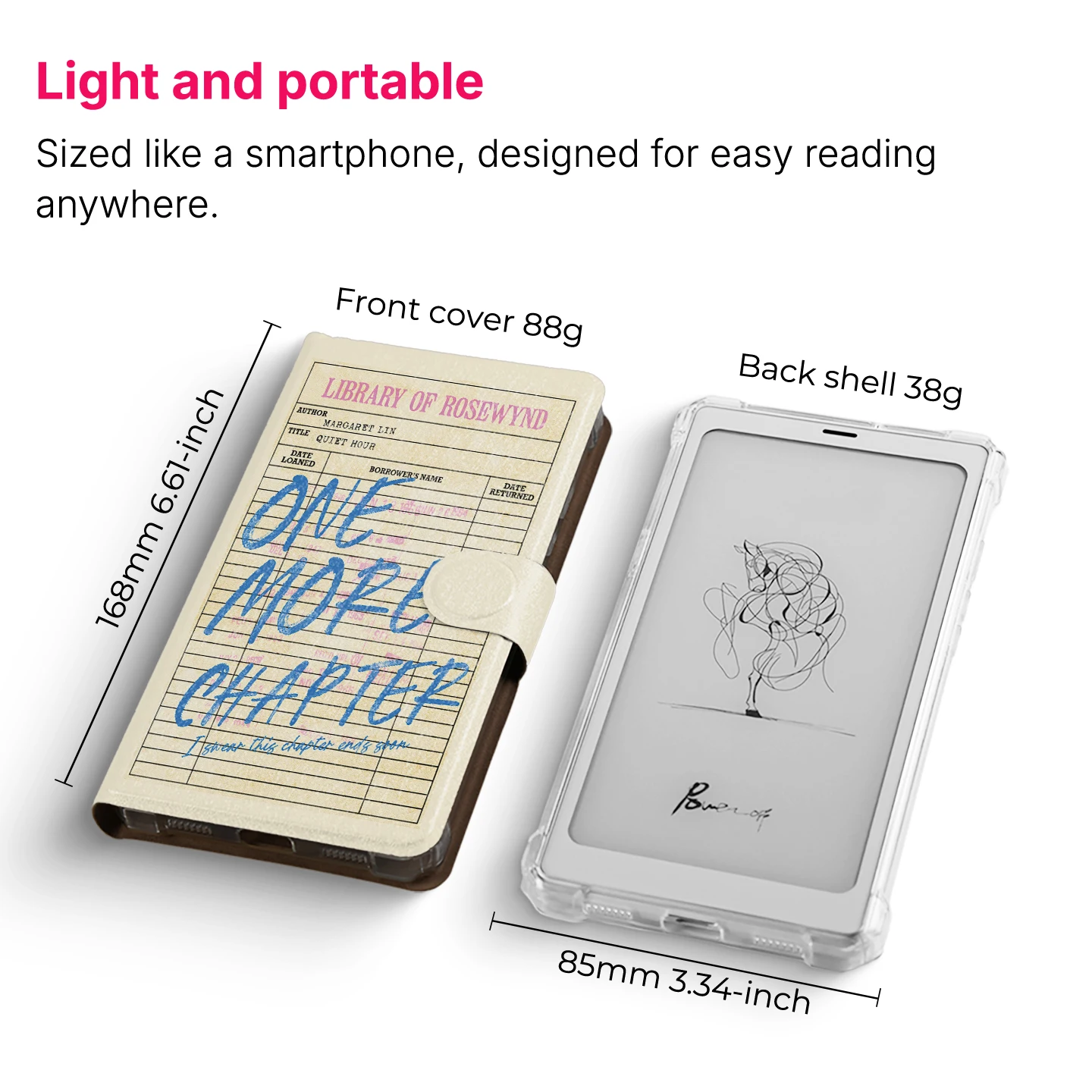 twosheep dla Boox Palma2pro Palma2 Bigme Hibreak Pro Color Odpinane Magnetyczne Etui Pokrowiec Funkcja Uśpienia Karta Biblioteczna — zdjęcie produktu 6