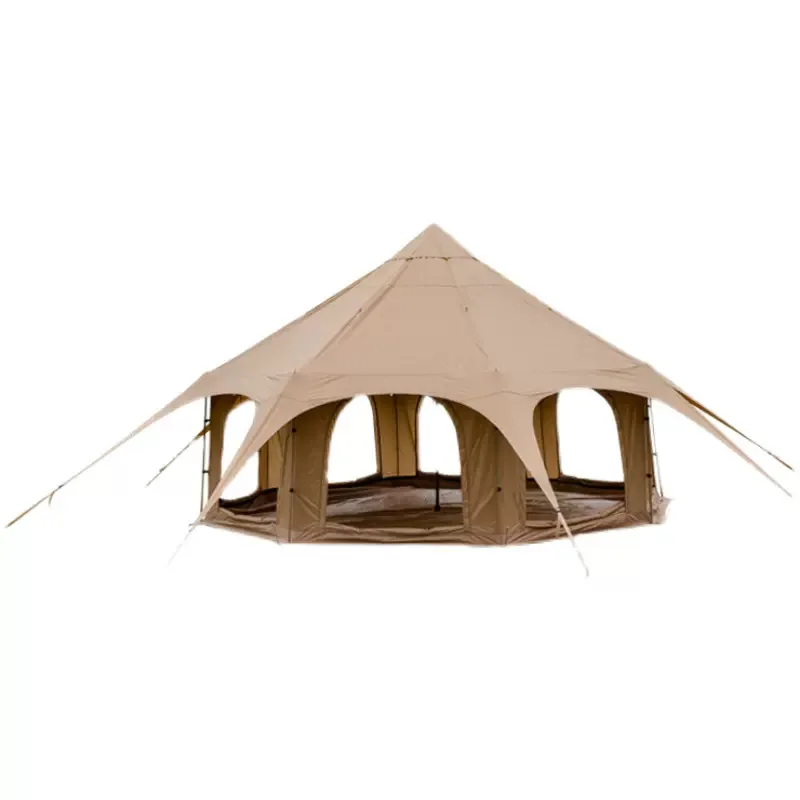 

Outdoor, circus, camp, camping, yurt, pyramid, thickened octagonal tent