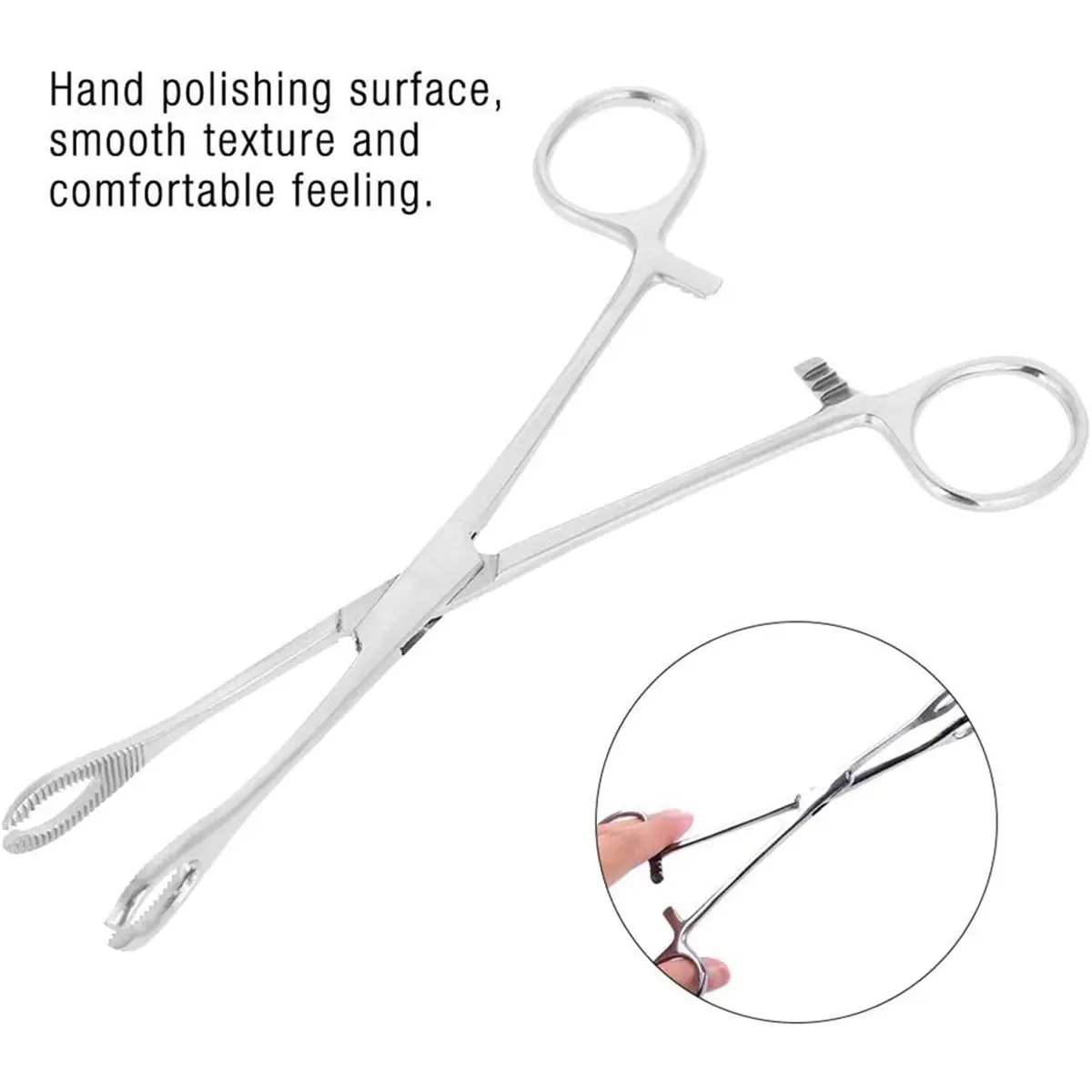 Budget-Friendly-1pc Stainless Steel Body Jewelry Piercing Pliers Sponge Forceps Clamp Ear Lip Navel Nose Tongue Septum Piercing