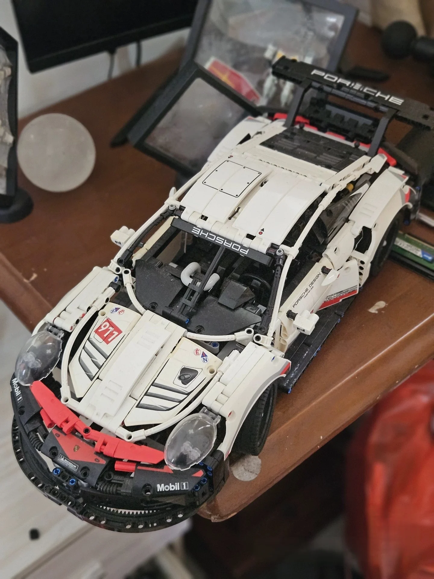 3368A التقنية RC فولكان سيارة رياضية اللبنات تجميع الطوب نموذج لعب الأطفال عيد ميلاد هدية الكريسماس #2