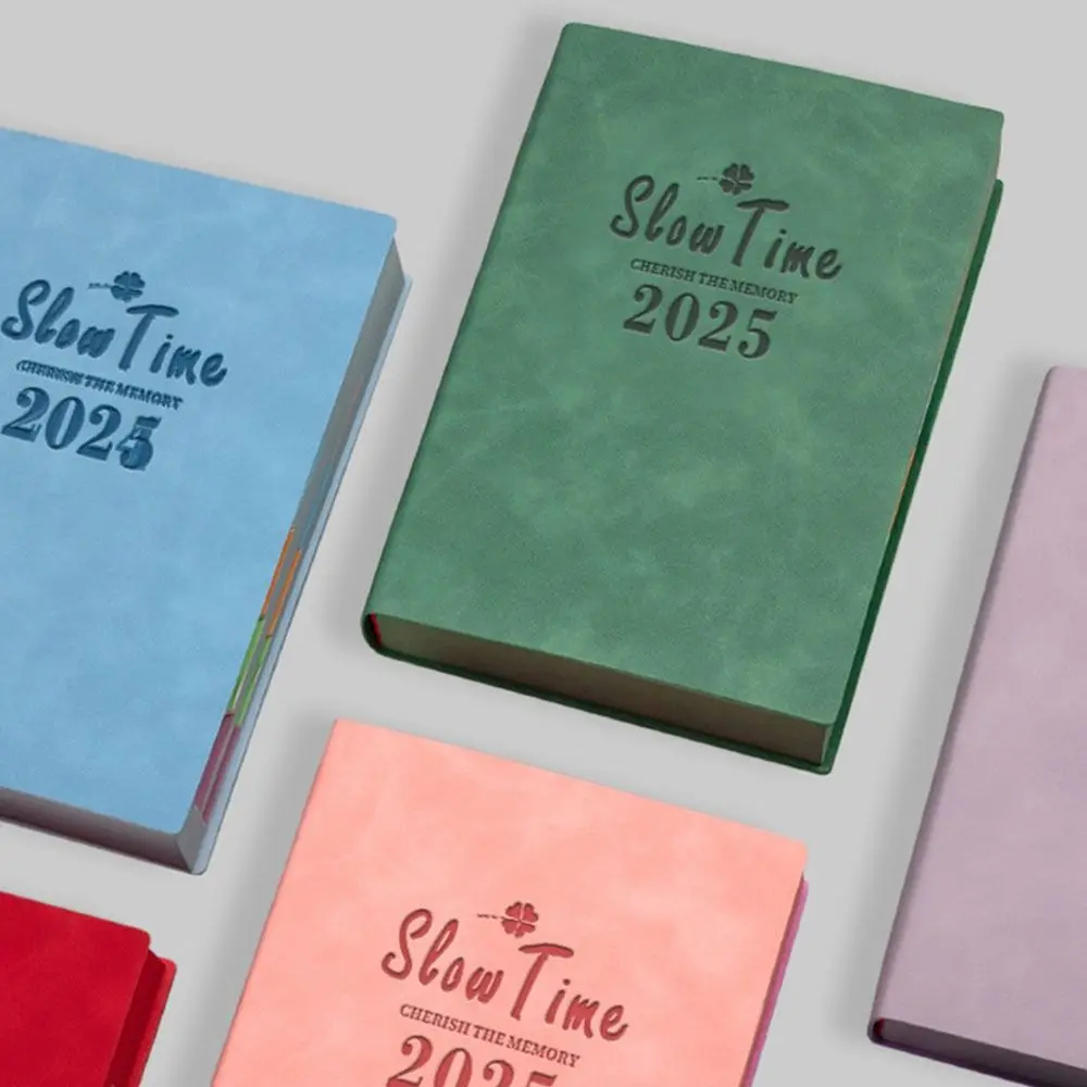 Paper 2025 Planner Notebook A5 Office Stationery 365 Days Diary Book School Supplies Notepads with Index Tags Study Notebook