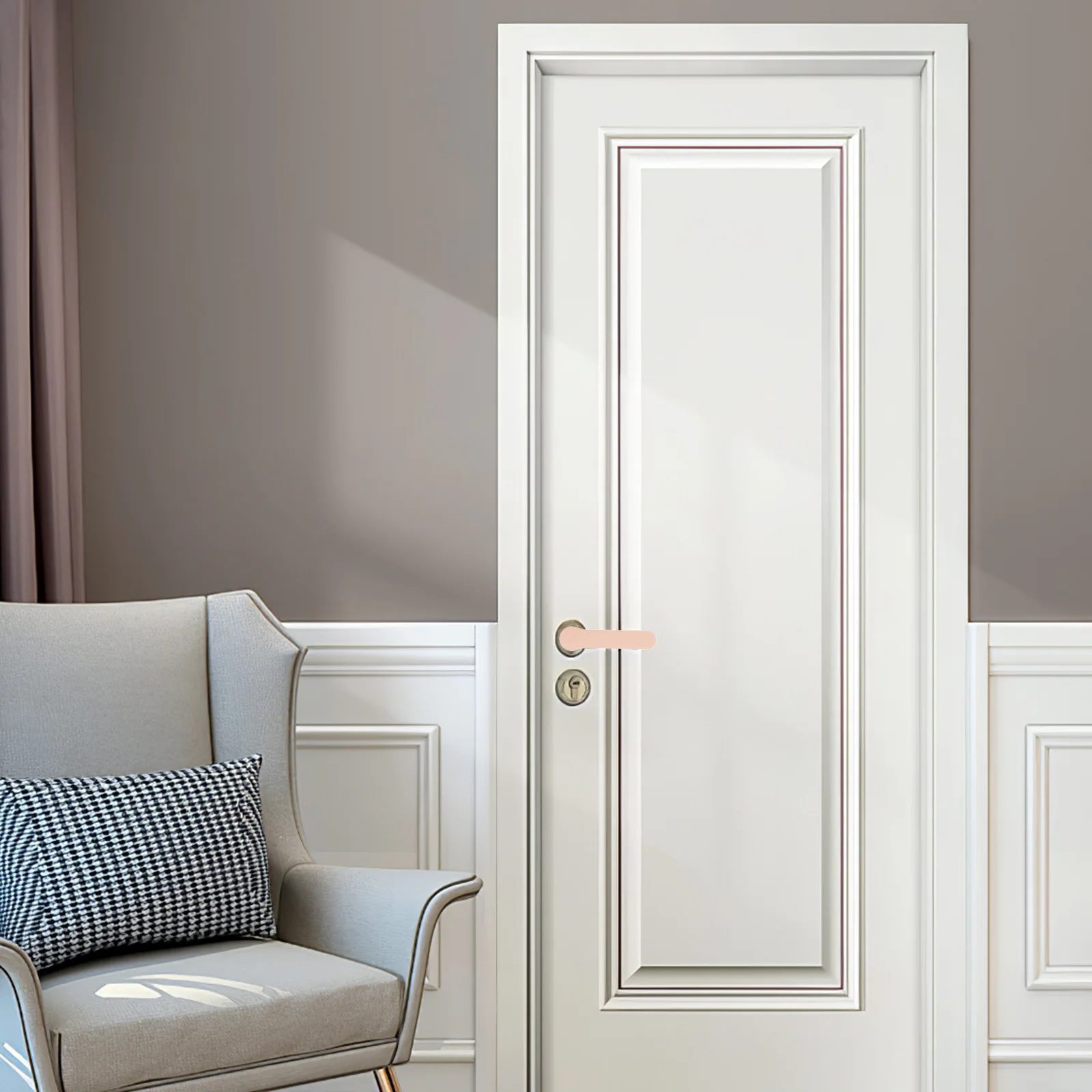 

4pcs Silicone Door Handle Cover Childproof Anti-Collision Safety Protector Elastic Knob Cap For Home Kindergarten