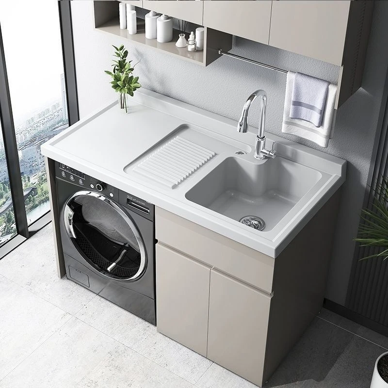 Stainless Steel Bathroom Cabinets Laundry Sink Homestay Villa Bathroom Cabinets Luxury Minimalist Home Furniture Gabinetti Lsxyg