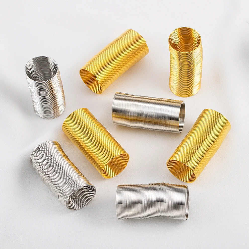 1PC Multi-Functional Stainless Steel Multi-Loop Memory Wire Ring Blanks DIY Beaded Ring Bracelet Wire Wrapping Jewelry Findings