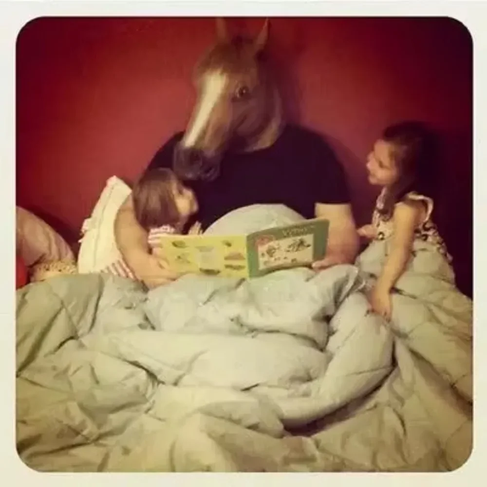 Halloween Animal Full Horse Head Mask Creepy Fur Mane Latex Realistic Crazy Rubber Super Creepy Helmet