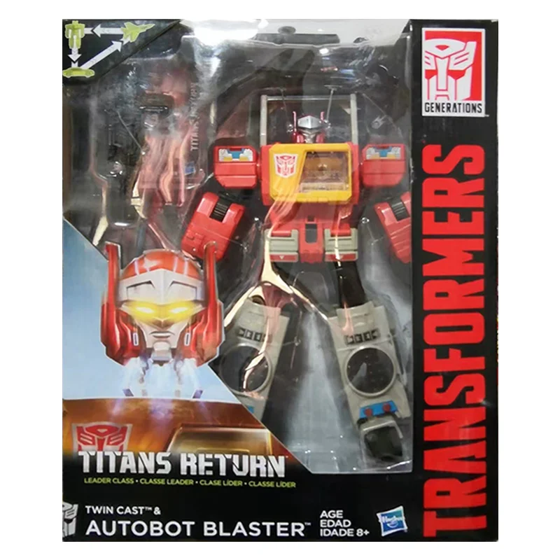 Hasbro Transformers Titans Return Twin Cast & Blaster 20Cm Leader Class Anime Original Action Figure Model Toy Gift Collection