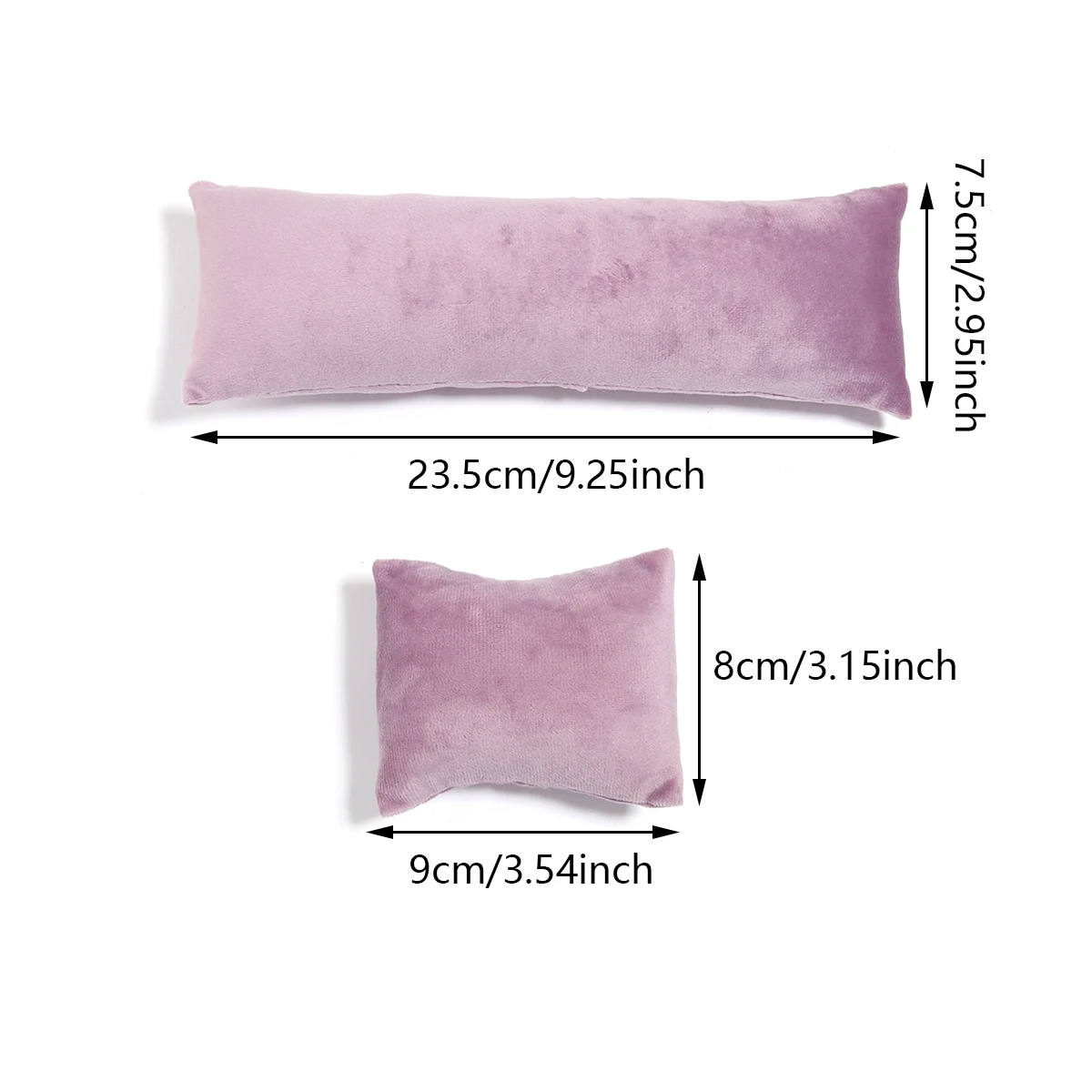 1Set Colored Velvet Jewelry Display Pillow Watch Bangle Bracelet Cushion Organizer Holder For Jewelry Photography Show Pillow