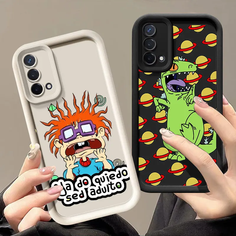 Чехол для телефона с забавным рисунком R-Rugrats для OPPO Realme C55 C63 C65 C67 Reno 10 11 12 13 Pro Plus A16 A17 A58 A74 A78 A98
