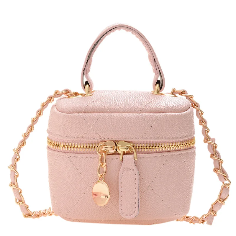 Luxury Small Messenger Bag for Women Trend Lingge Embroidery Female Shoulder Bag Bucket Bag Fashion Chain Ladies Crossbody Bags