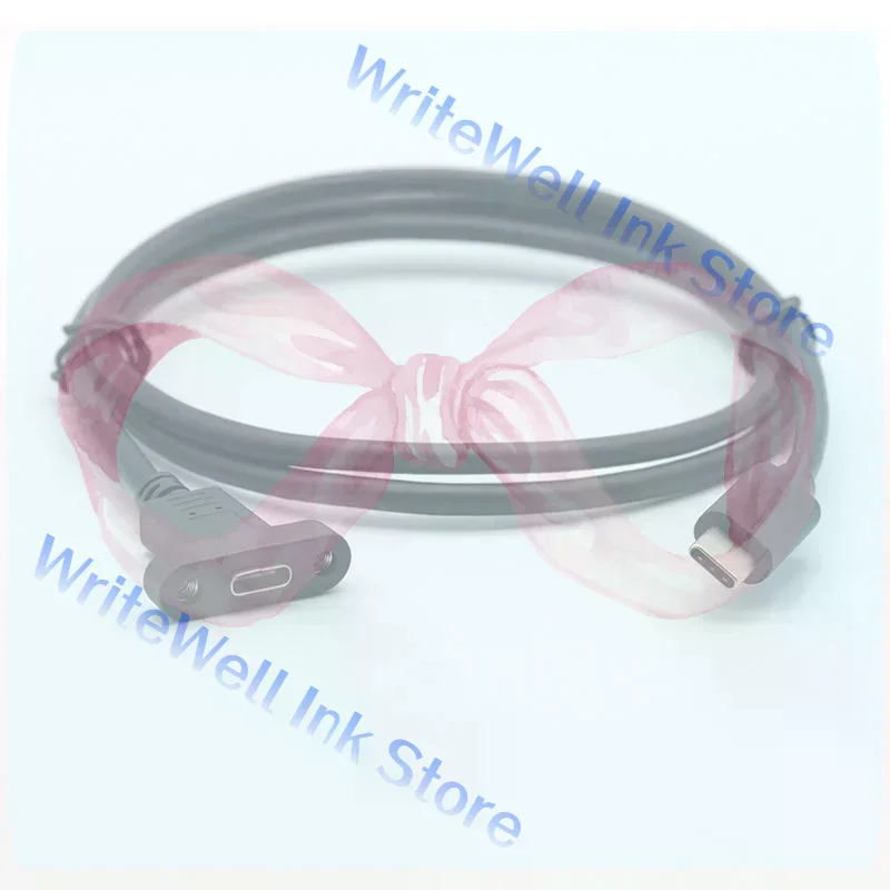 USB3.1 Type C Panel Mount Male To Female Cable Lock Connector Cable USB-C Extension Line For Female Type C Extension Cable