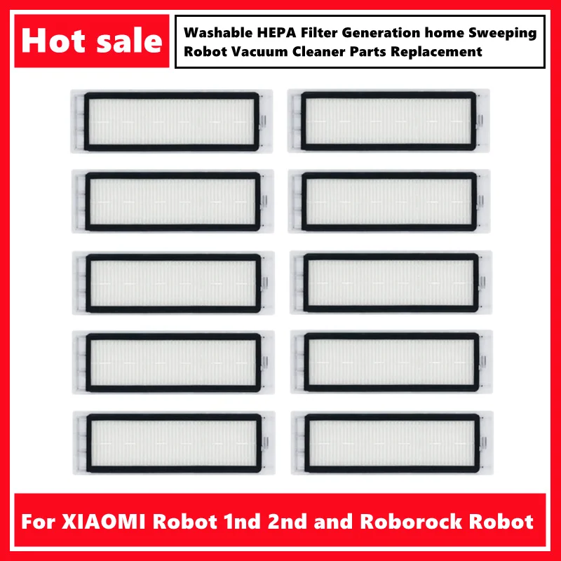 สำหรับ XIAOMI หุ่นยนต์1nd 2nd และ Roborock หุ่นยนต์ล้างทำความสะอาดได้ HEPA Filter รุ่น Home Sweeping Robot เครื่องดูดฝุ่นเปลี่ยนชิ้นส่วน