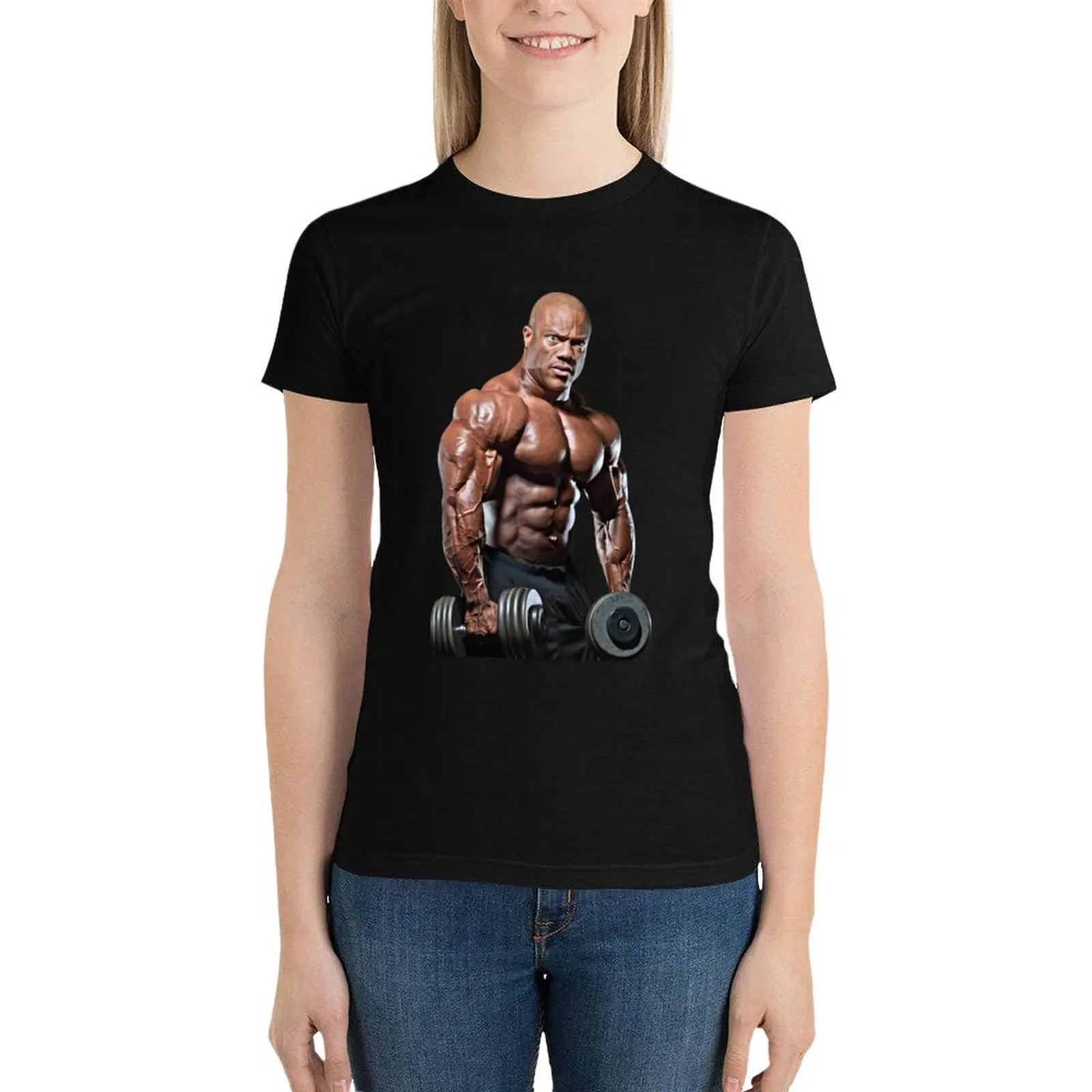 phil heath T-Shirt summer clothes shirts graphic tees Summer Women's clothing