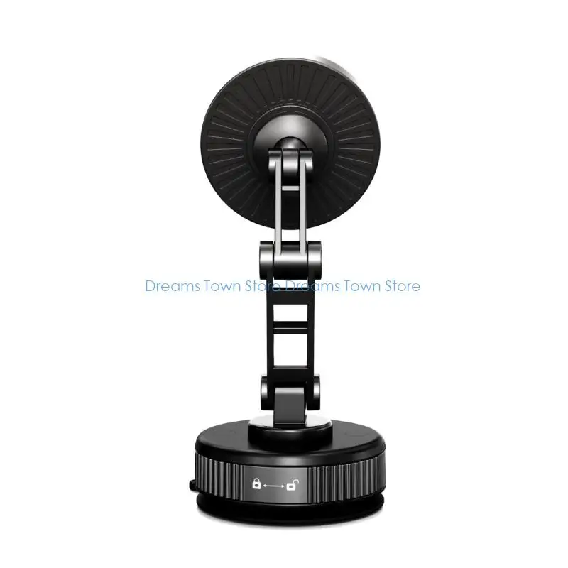 HX6A Vacuums Suction Cup Car Mount with 15W Fast Wireless Charging and Foldable Design for Smartphones 4.5-7 Inches
