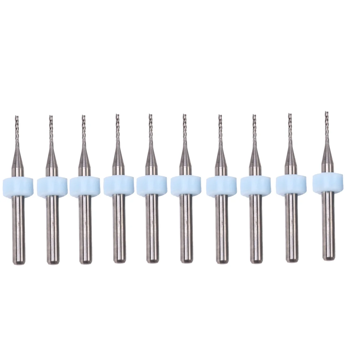 20Pcs Pcb Milling Cutter 1mm Fish Tail Milling Cutter Corn Milling Cutter Tungsten Carbide Mini End Mill Engraving Cnc