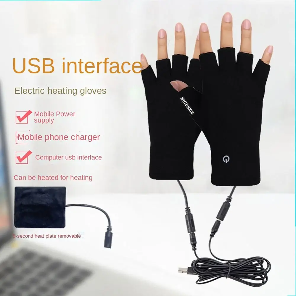 Handige Oplaadbare Usb Winterhandschoenen Waterdichte Thermisch Verwarmde Thermische Worm Handschoenen Winddichte Slimme Verwarmde Handschoenen Buiten