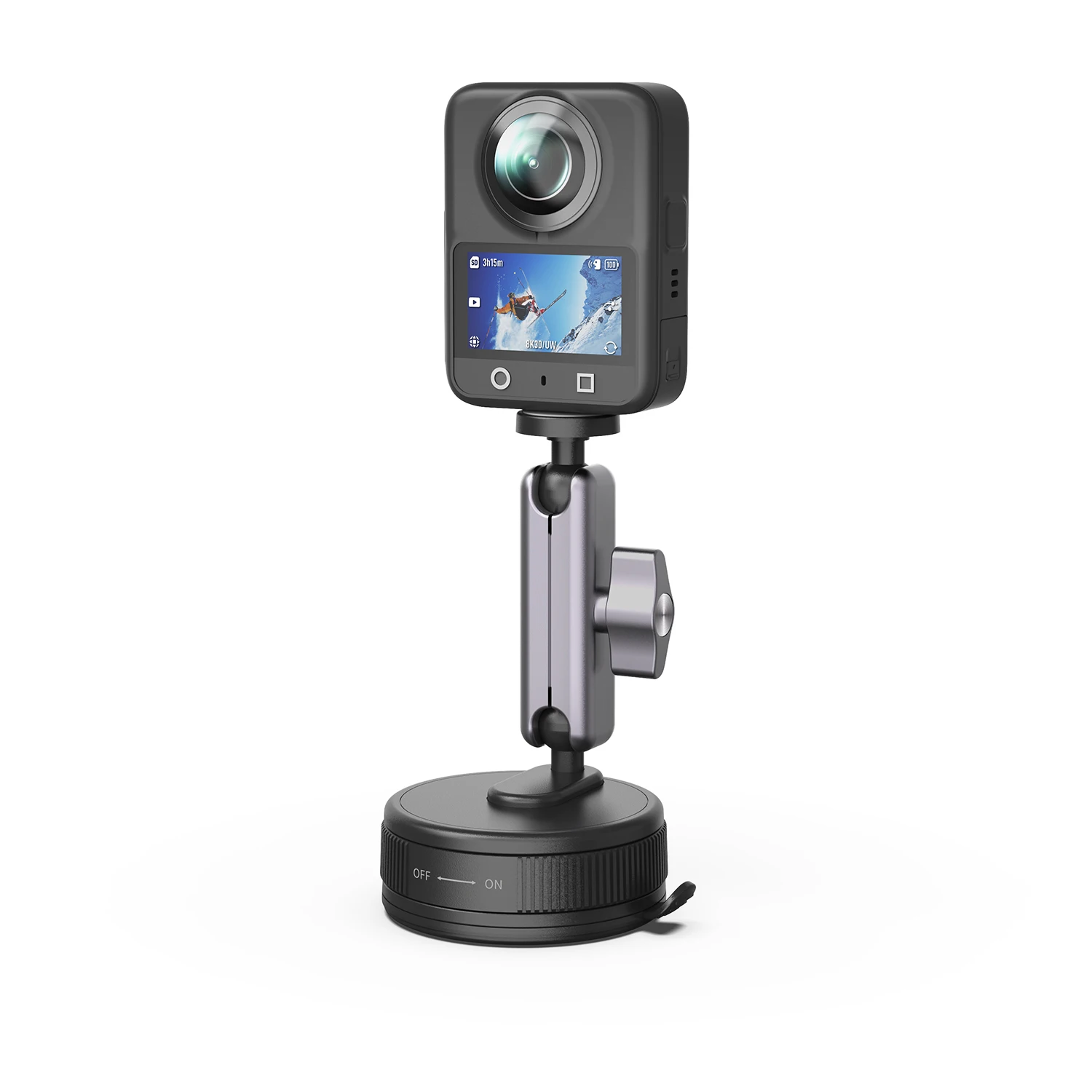 Saugnapf-Kamerahalterung 360° Verstellbare Action-Kamera Windschutzscheiben- und Fensterhalterung für DJI/Insta 360/GoPro/AKASO – Detail 10